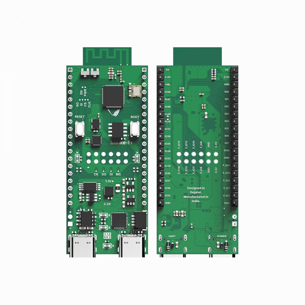 Shrike-Fi | ESP32-S3 Microcontroller + Renesas FPGA Development Board | Wi-Fi 4 + BLE 5.0 | 8MB Flash | Dual USB-C | PMOD & QWIIC | Breadboard Compatible | Made in India-image-49