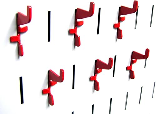Miniatura 7 de Wall Control Pegboard Paquete de ganchos ranurados estándar  Ganchos de metal ranurados para tablero de clavijas Wall Control y tablero de