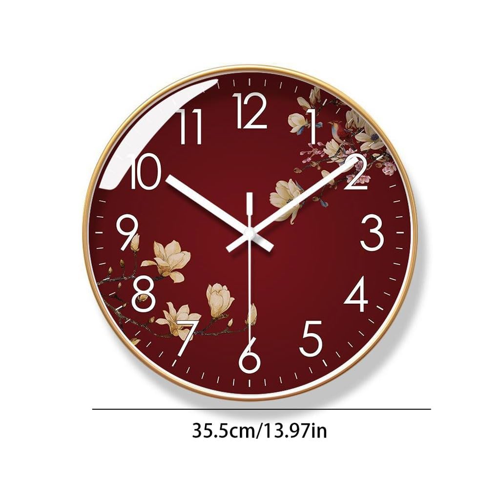 Orologio da parete Orologio da parete for soggiorno Orologio da parete Orologio da parete Orologio da parete in stile cinese Orologio al quarzo creativo silenzioso Reloj De Pared(B)