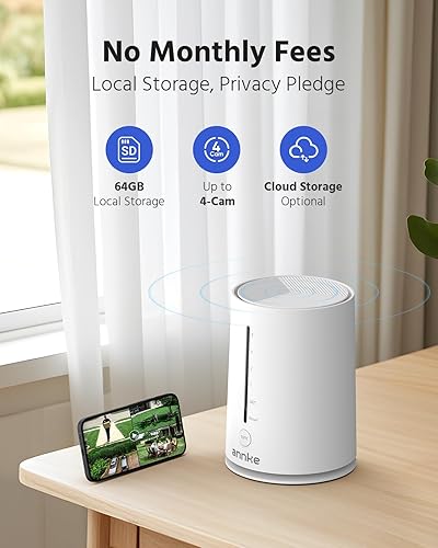 Miniatura 6 de ANNKE Cámara de Seguridad Solar Inalámbrica de 5MP para Exteriores, Sistema de Vigilancia Doméstica, Kit de 4 canales y 2 cámaras tipo bala 4MP 2K,