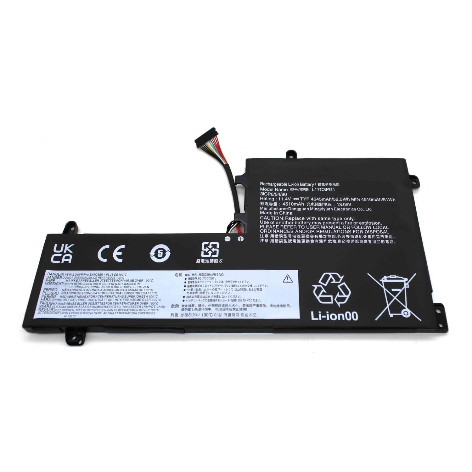 PORTATIL MOVIL - Batteria compatibile con notebook Lenovo Legion Y530 Y7000 Y7000P Y540-15IRH L17C3PG2 L17M3PG1