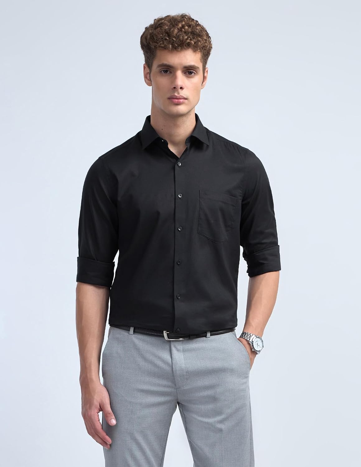 61EXyntWEDL._SL1500_ Arrow Men's Liberty Classic Fit Dobby Iconics Shirt
