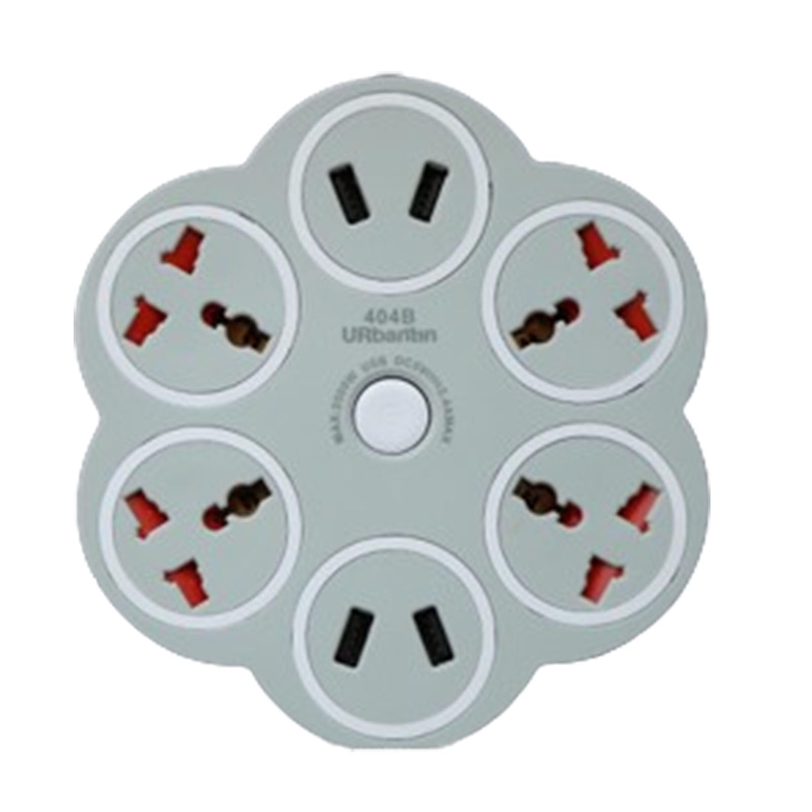 8-in-1-Steckdosenleiste mit 4 USB-Anschlüssen, 4-Wege-Mehrfachsteckdosen, 1,8/3/5/7/10 m Verlängerungskabel, geeignet für Reisen/Zuhause/Büro,B-5m