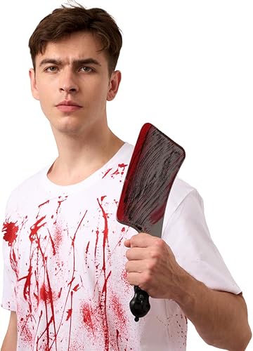 Miniatura 2 de Spooktacular Creations Accesorio de disfraz de navaja sangrienta de Halloween, cuchillo falso, arma de juguete de plástico para niños, hombres y