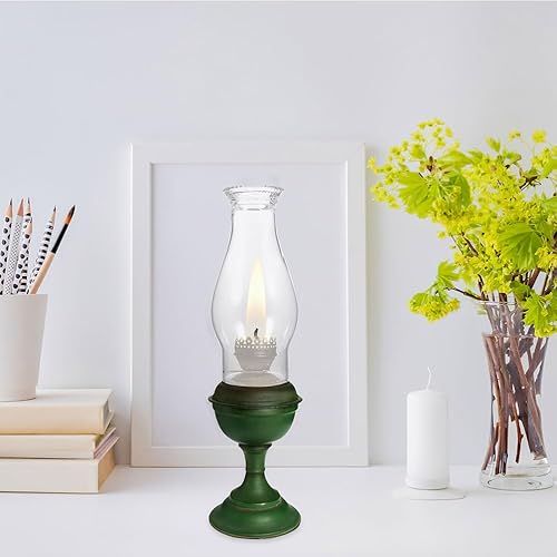 Miniatura 4 de STOBAZA Cristal de repuesto para farol de huracán, 2 piezas de lámpara prensada, pantalla de queroseno para lámpara de cámara vintage antigua,