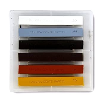 Amazon.co.jp: サクラクレパス コンテパステル 6色セットA CT6A