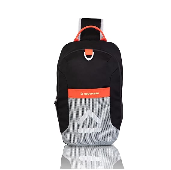 uppercase Small 10L 1100EBP1 Crossbody designed water repellent Backpack with rain proof zippers Casual Hiking College sustainable bags for Men, Women, Boys and Girls, 750 Days Warranty