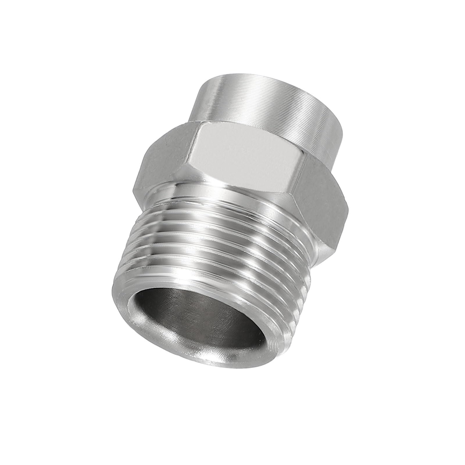 sourcing map Pressure Washer Hose Connector M22 Male to M14 Female 5400PSI Stainless Steel Pressure Washer Hose Adapter Coupler Extension Fitting Quick Connect