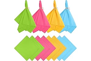 Easter Cloth Napkins Set Of 12 (18.5 * 18.5 Inches) - Blue Plaid