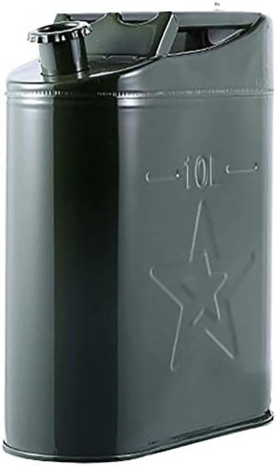 Jerrycan épais en métal 3L/5L/10, pour le stockage du carburant, de l'essence et du Diesel, avec tuyau de sortie d'huile, pour essence et Diesel,10L