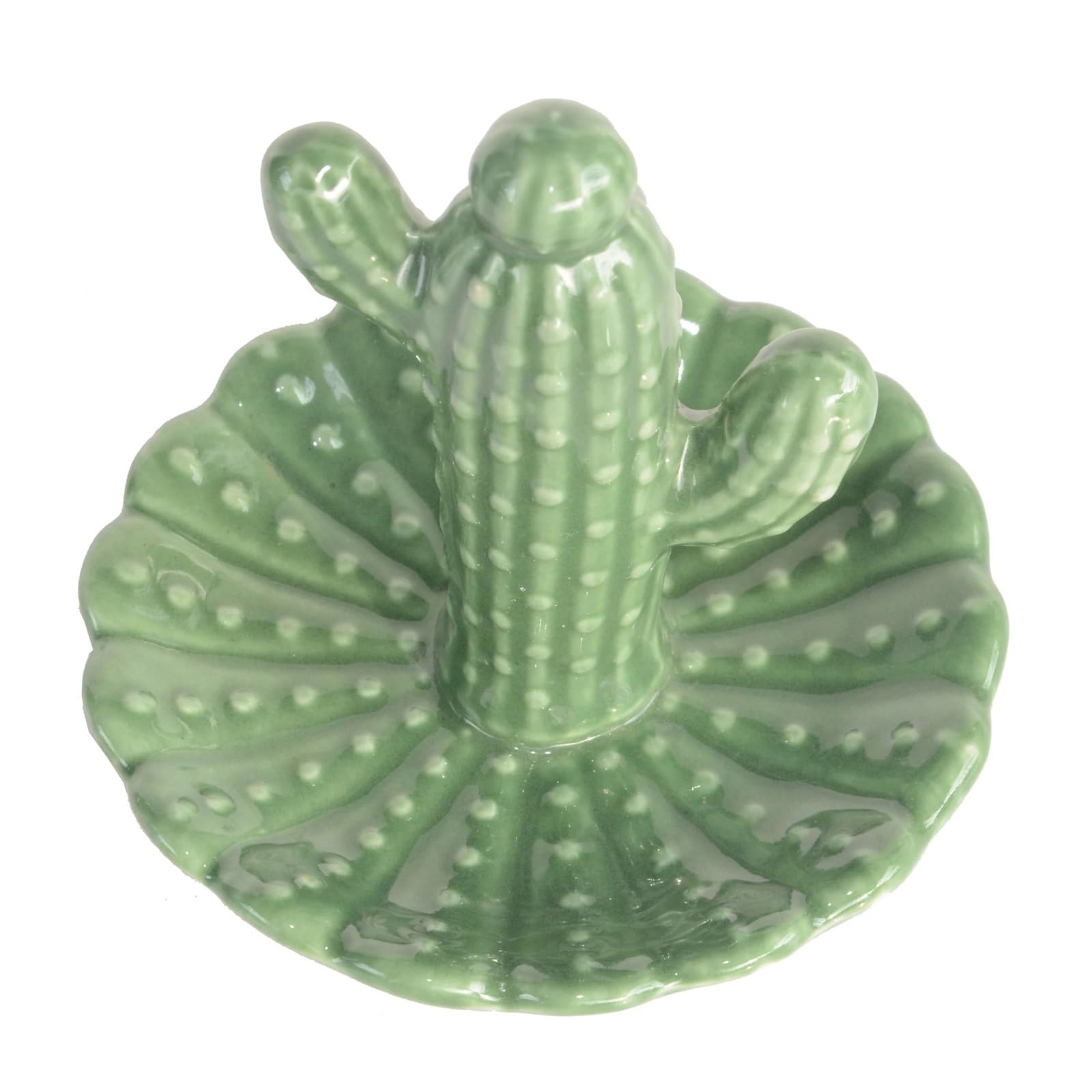 RRYPBOVG Ceramic Jewelry Dish Cactus Ceramic Ring Holder Home Jewelry Dish Desk Decorations Trendy Tray Organizer