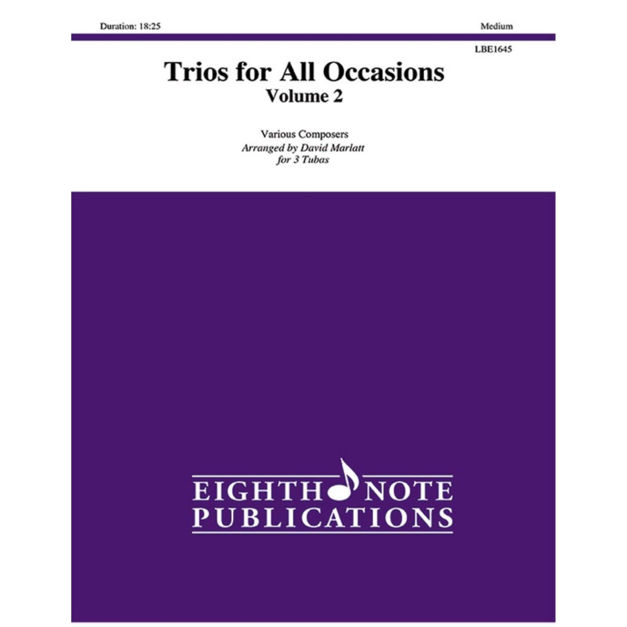 Trios for All Occasions 3 tubas score parts partition musique de chambre