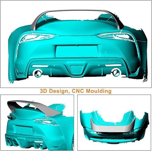 Miniatura 3 de Alerón trasero de fibra de carbono A90 para Toyota Supra A90 2019-2021 Moldeo de autoclave de salida de fábrica, alerón de borde trasero para