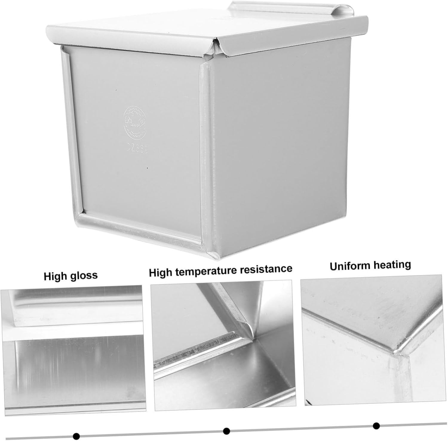 ABOOFAN Non-stick Square Toast Box Cake Toast Bread Mould Lid Bread Baking Pan Loaf Bakeware for Even Heating