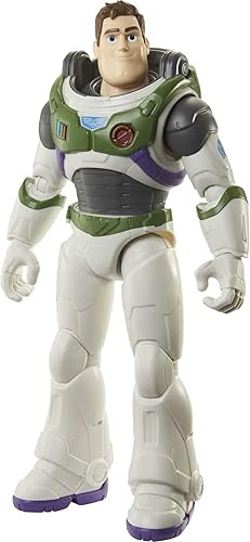 Mattel Disney y Pixar Lightyear Buzz - Figura de acción a gran escala, Space Ranger Alpha con accesorios, 12 articulaciones móviles, 12 pulgadas