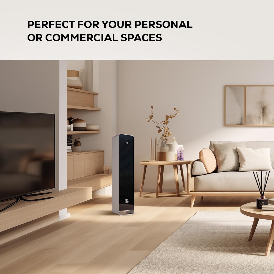 Dr Scent Essential Oil Diffuser Machine - Standalone Aromatherapy Device - Large Area Scent | 900m³ - 2700m³ Square Meter Coverage Area, Whisper-Quiet Operation | Elegant Design