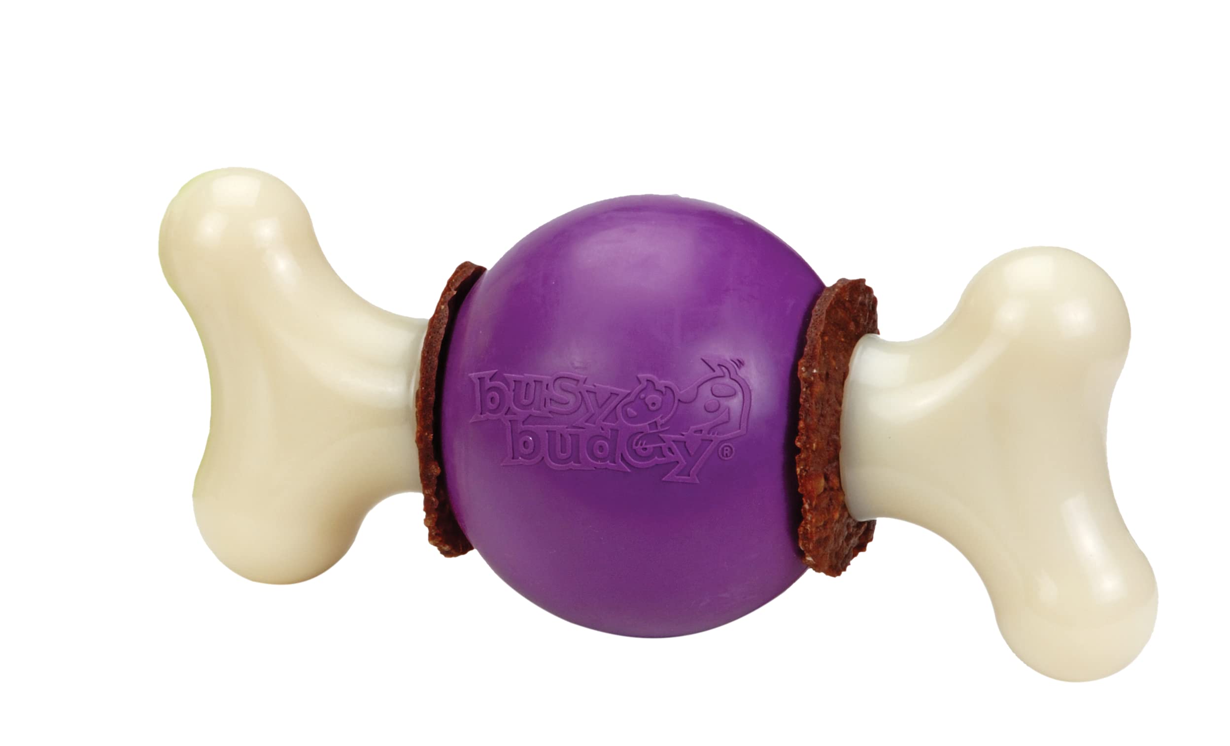 PetSafe Busy Buddy Bouncy Bone - Juguete para Morder para perros 3 en 1, Hueso para Perros, Duradero y Resistente – M