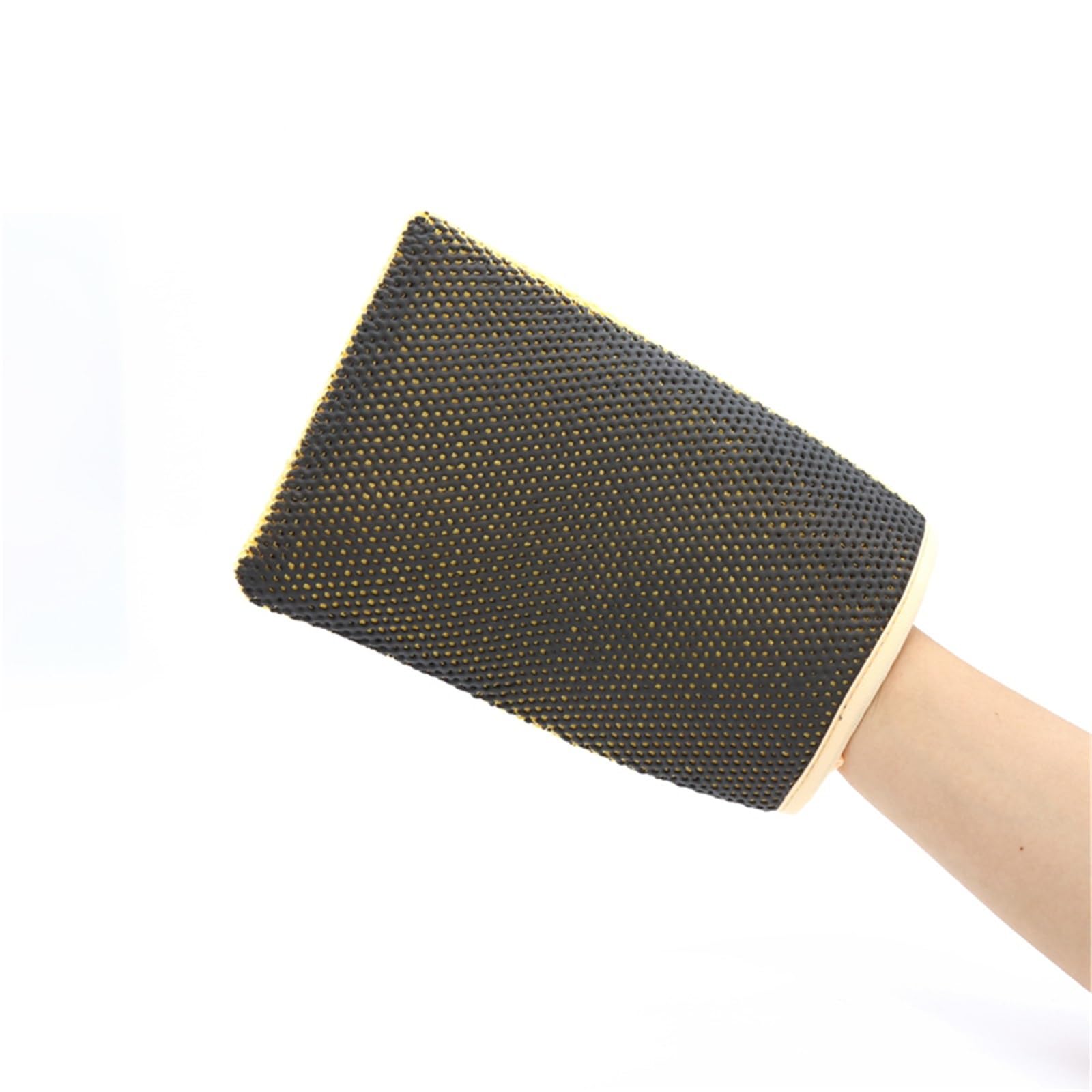 Guanti Da Lavaggio Clay Bar Fine Mitt | Panno pulito for dettagli auto in microfibra(1pc yellow)
