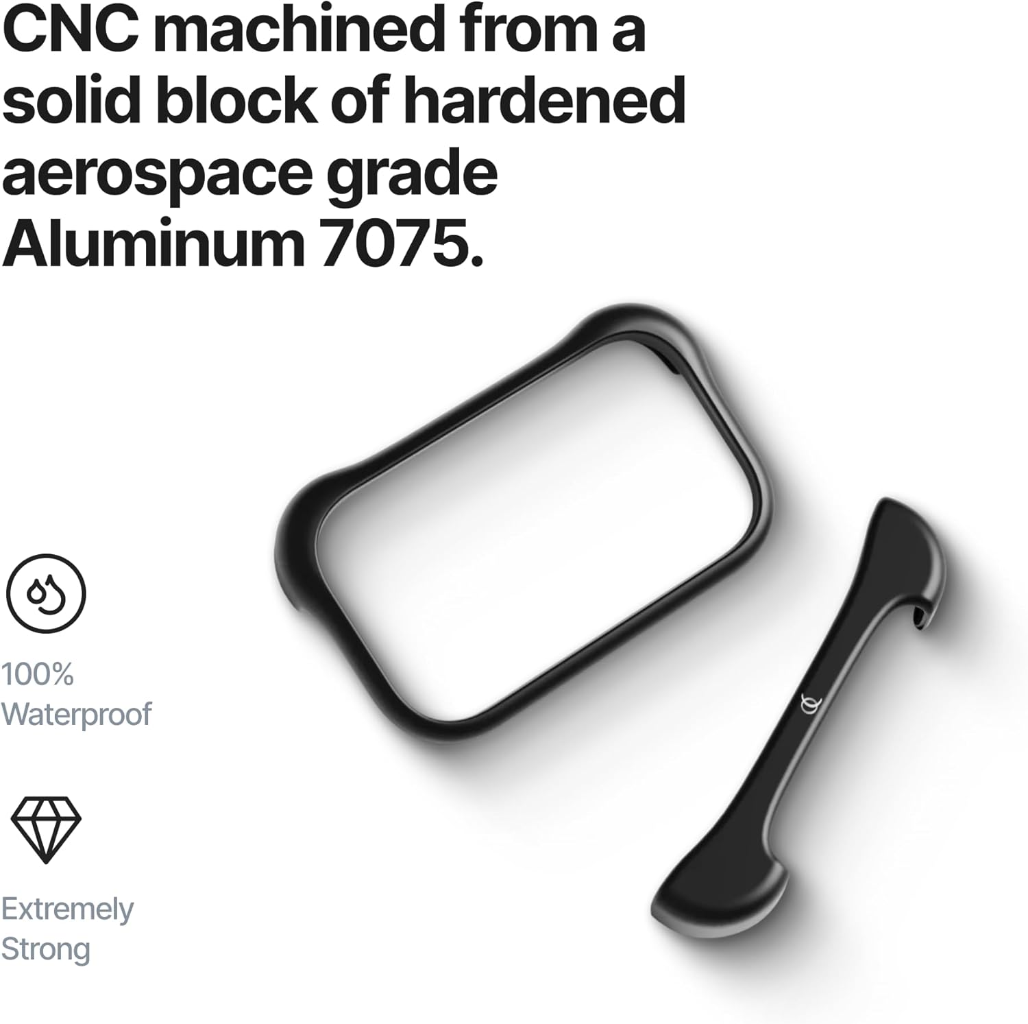 Arc Pulse Compatible with iPhone 17 Pro Max Phone Case (2025), Minimalist Protective Shock Absorption Aerospace Grade Aluminum Shells + Elastomer Inlays Easy Fit 6.9 inch (Aluminum Matte Black) - Image 3