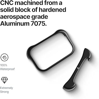 Arc Pulse Compatible with iPhone 17 Pro Max Phone Case (2025), Minimalist Protective Shock Absorption Aerospace Grade Aluminum Shells + Elastomer Inlays Easy Fit 6.9 inch (Aluminum Matte Black)
