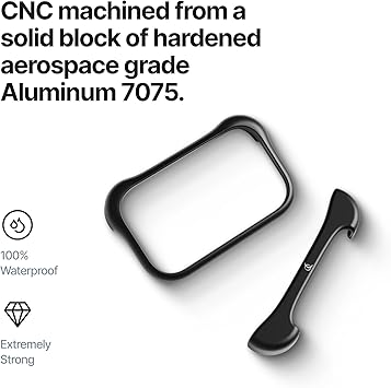 Arc Pulse iPhone 17 Pro Max Case (2025) Minimalist Protection with Aviation Grade Aluminum & Elastomer Inserts Shock Absorbing 6.9 Inch