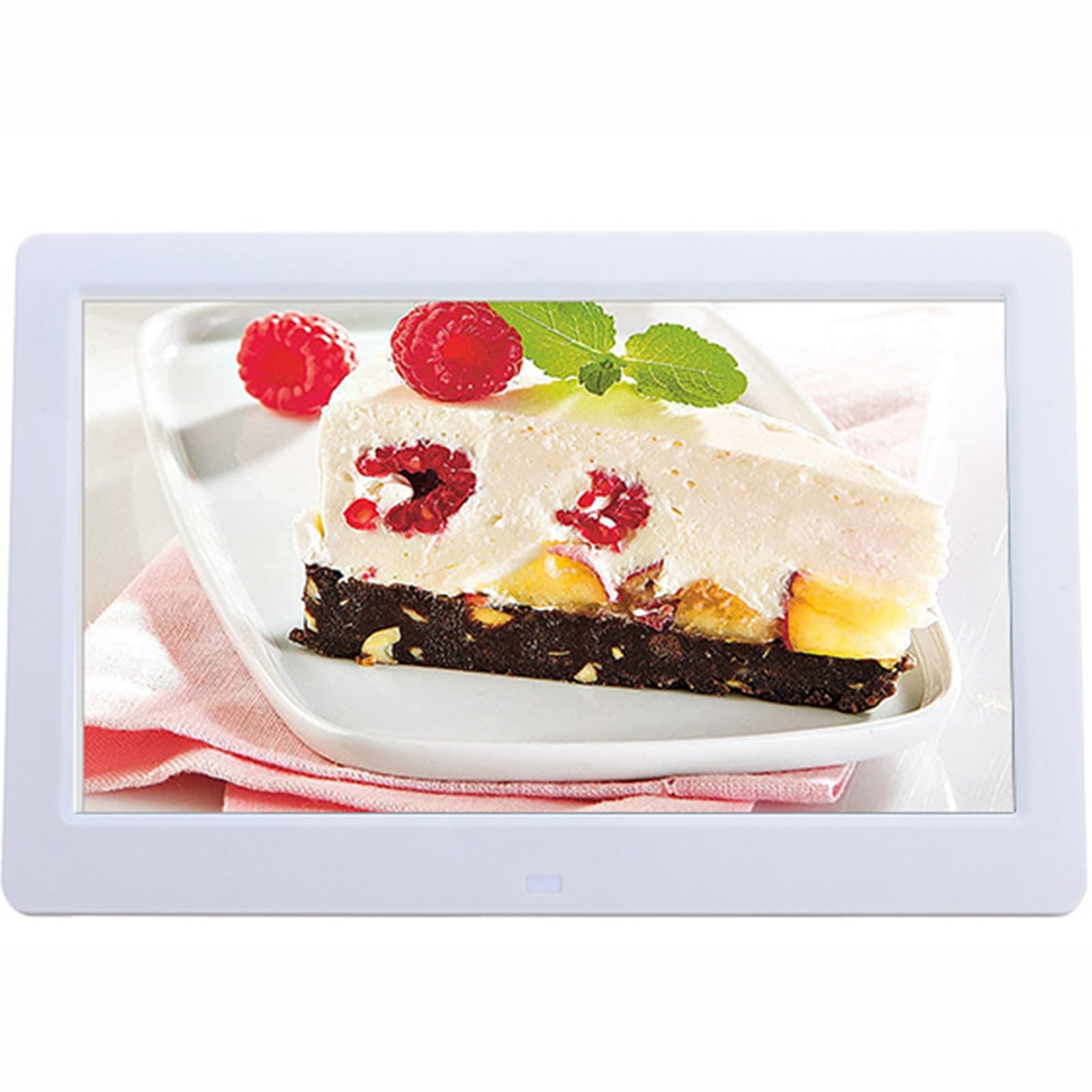 MYUYEE 10-Inch High-Definition Ips Digital Photo Frame - Full-View Electronic Photo Album (White)