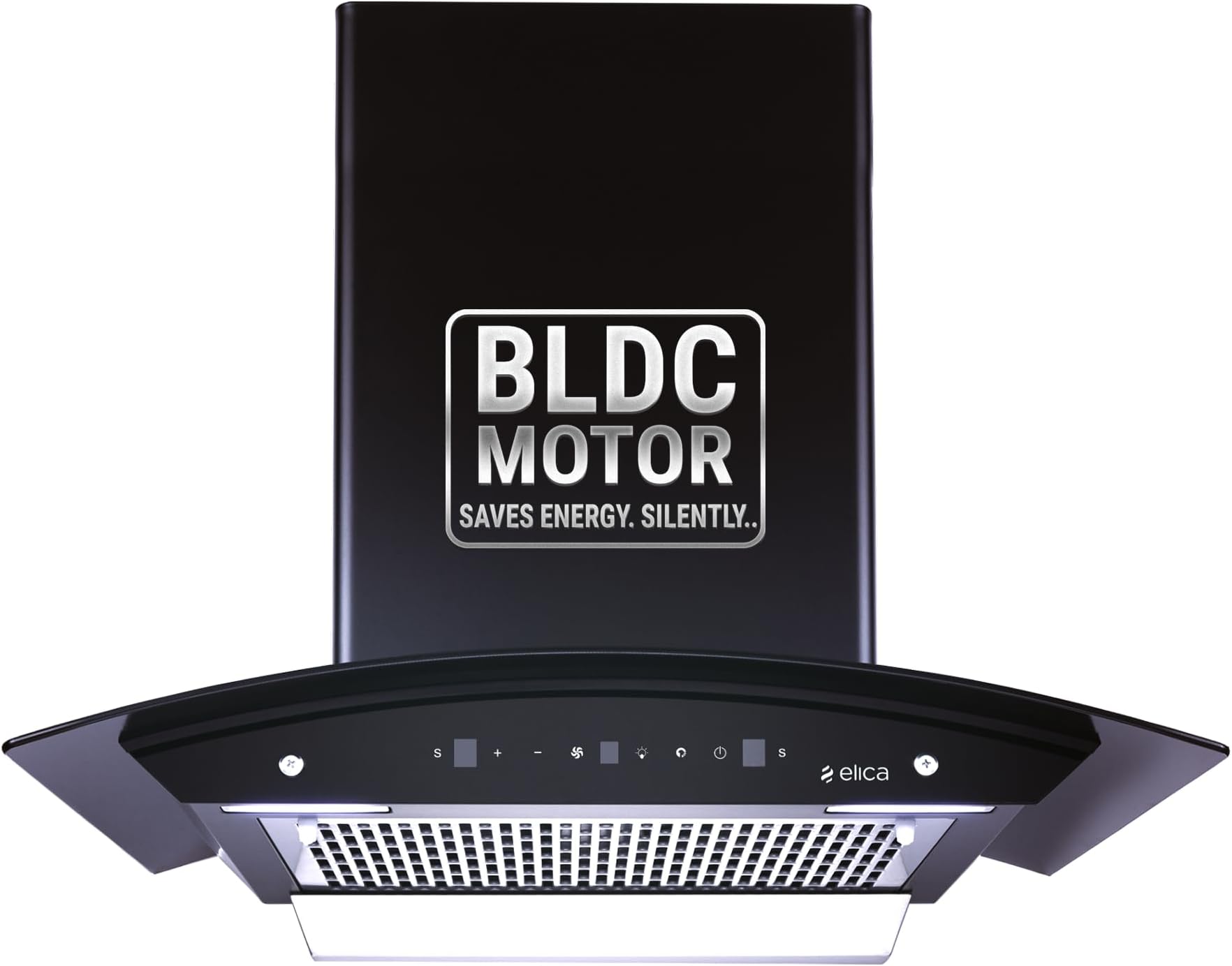 Elica 60cm 1500 m3/hr BLDC Filterless Autoclean Kitchen Chimney with 15 Years Motor & 5 Years Comprehensive Warranty | WDFL 600 BLDC HAC LTW MS NERO | Black | Touch + Motion Sensor Control