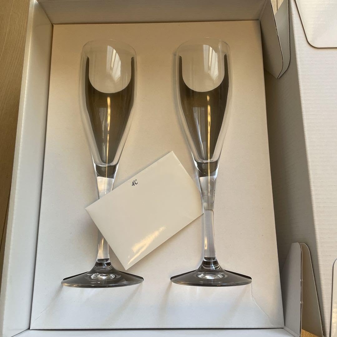 Amazon | 4℃シャンパングラス ペアセット | ノーブランド品 