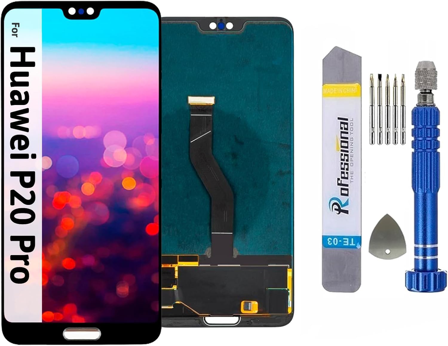 Atwist écran TFT Complet Pour Huawei P20 Pro – LCD Tactile, Compatibilité CLT-L29/L09/TL01, Verre Trempé Inclus