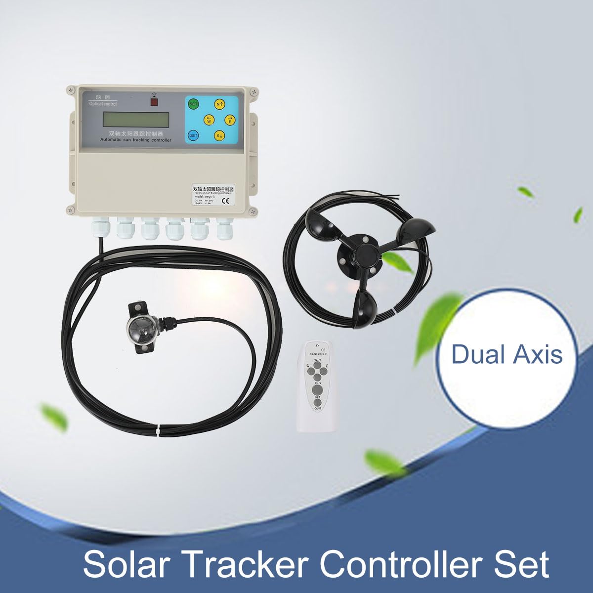 Solar Tracker Single Axis Solar Tracking System Solar-Tracking Controller | Sun Automatic Tracking Controller Automatischer Solar-Tracking-System mit 2 m Kabel for PV Solar Panel System