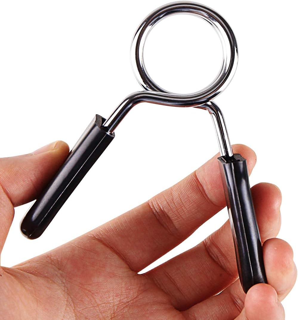 Slim Panda Dumbbell Spring Clip Collars 1 Inch for Standard Bar Strength Training or Smooth Dumbbell Weightlifting