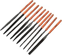 Vista 1 de Edward Tools Juego de 10 limas de aguja de diamante – Acero de aleación endurecido con revestimiento de diamante de precisión – Herramienta