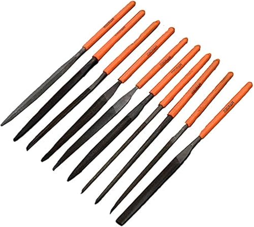 Edward Tools Juego de 10 limas de aguja de diamante  Acero de aleación endurecido con revestimiento de diamante de precisión  Herramienta para