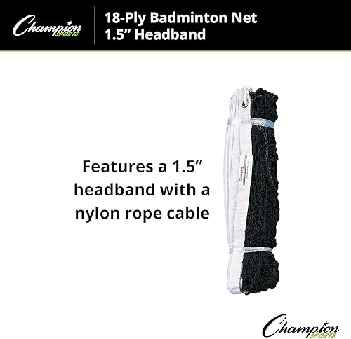 Miniatura 5 de Champion Sports Red de bádminton de nailon de 18 capas