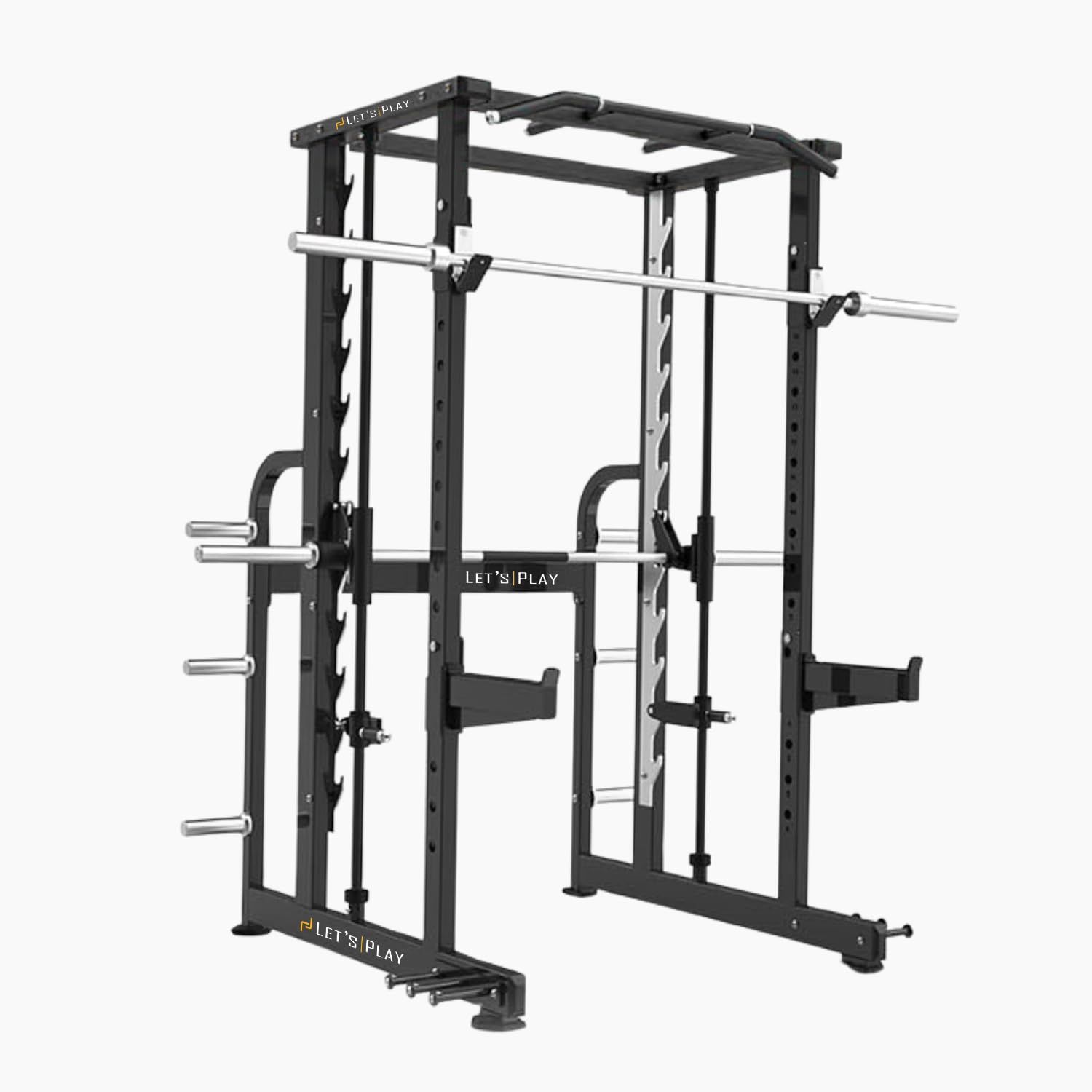 Let's Play Commercial Power Squat Rack with Smith Machine , Weight Training Rack, for Home & Gym Work Out | Full Body Strength Training-image-37