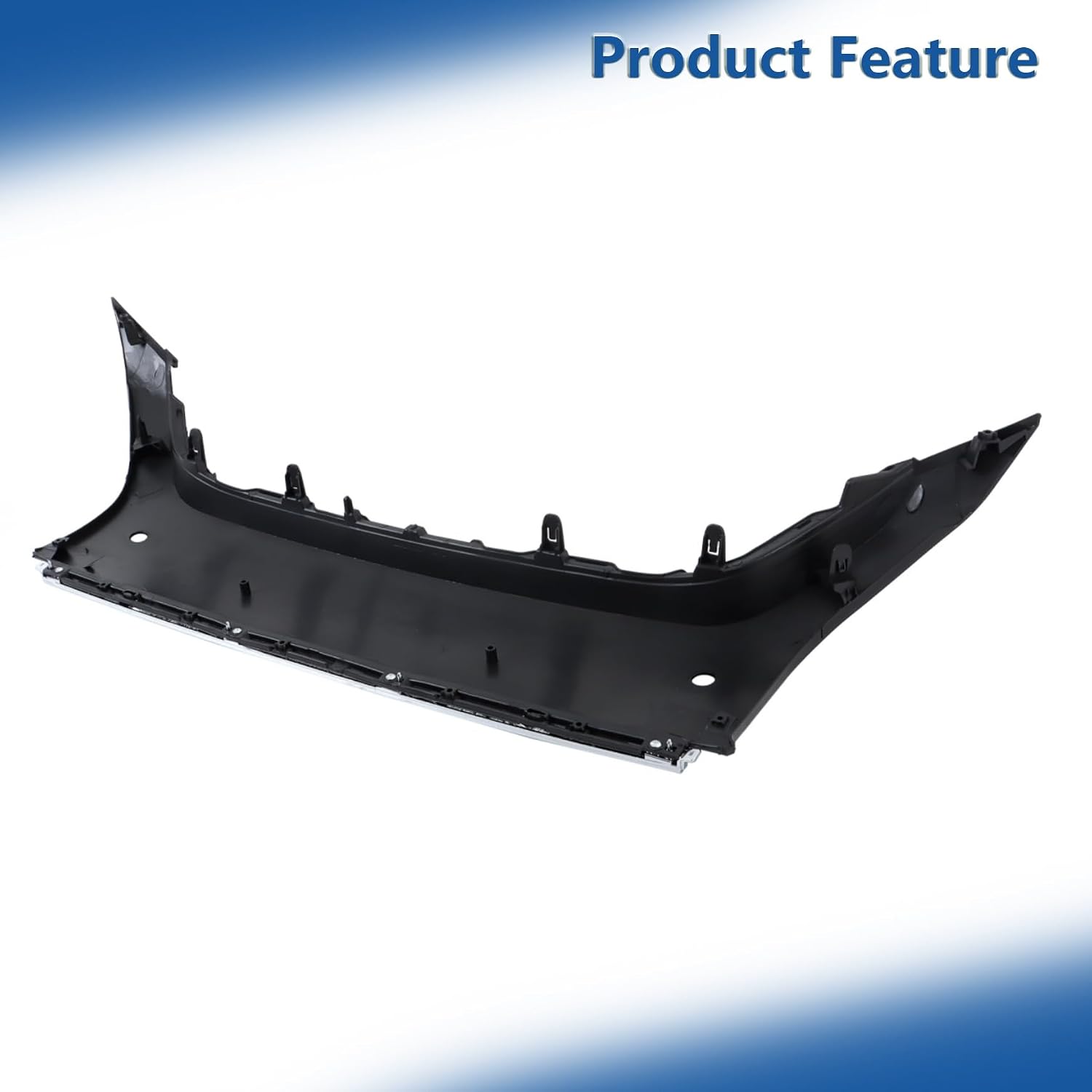 Silscvtt Front Inner Bumper Face Bar Trim Molding with Park Assist Holes Black Replacement for Murano 2019-2023 622789UF1A NI1044118