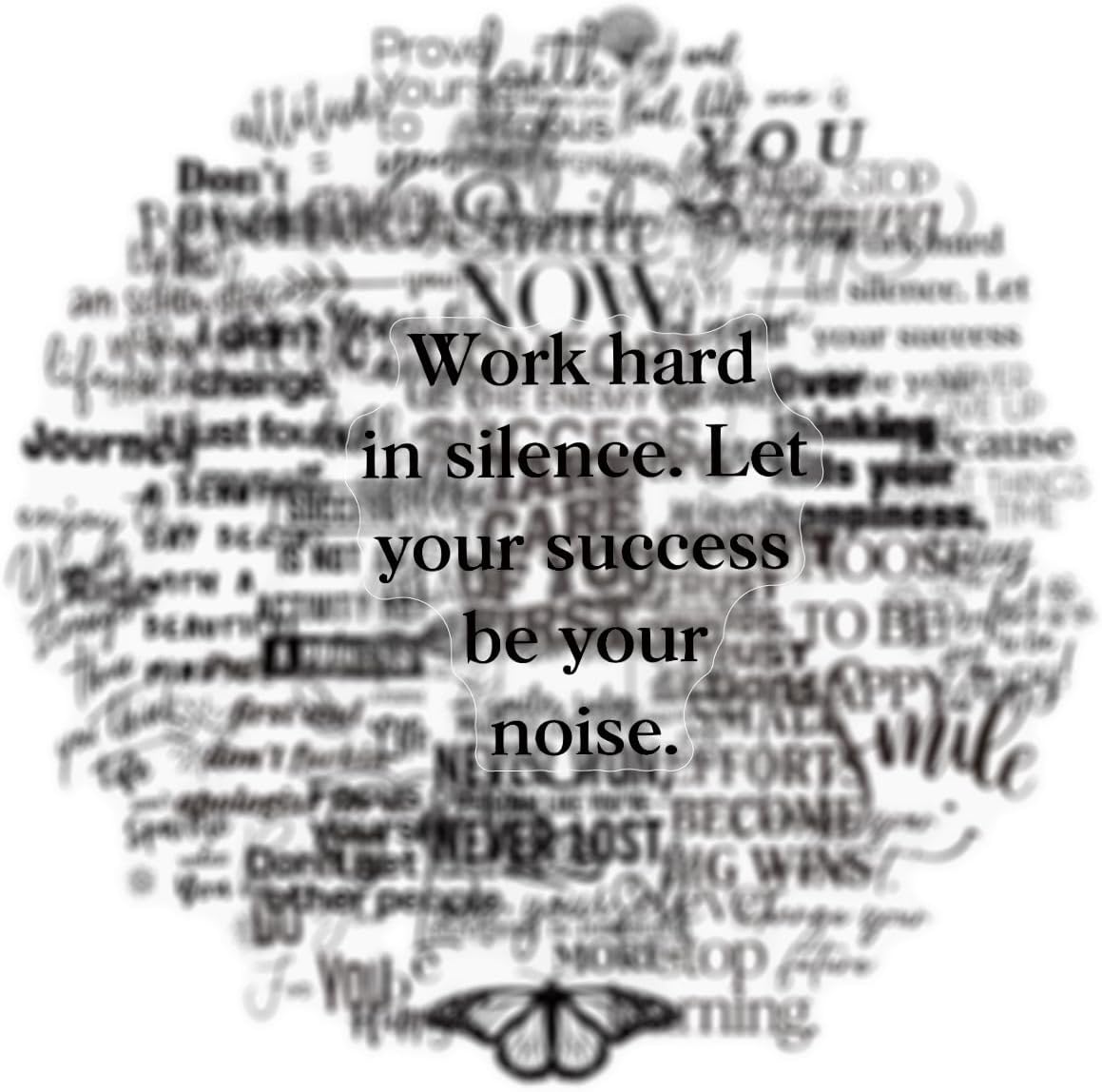 50Pcs Positive Motivational Quote Stickers Aesthetic Planner Stationery image 5