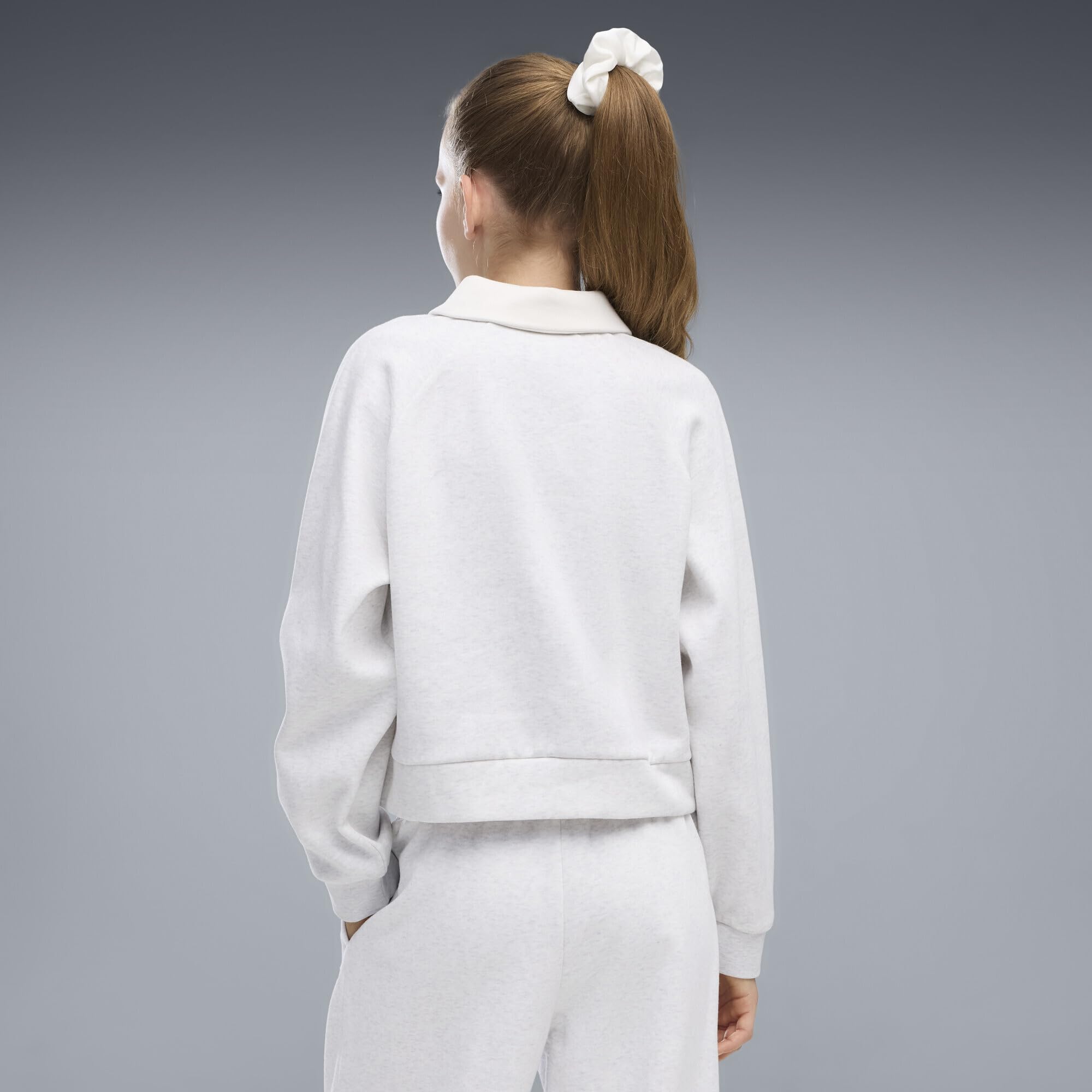 PUMA Sudadera Corta de Felpa Holgada Class Niño