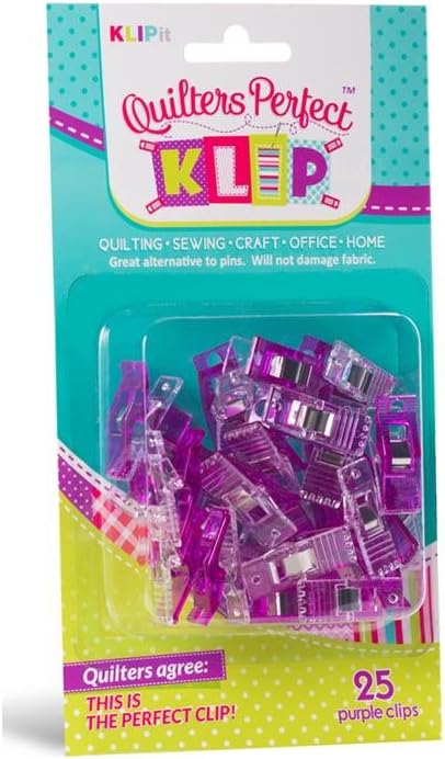 KLIPit Purple Quilters Perfect Klip 25pc