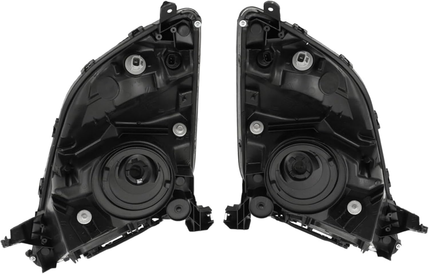 Headlights Left and Right Side Black Replacement for P-rius 2006 2007 2008 2009 TO2519110, TO2518110