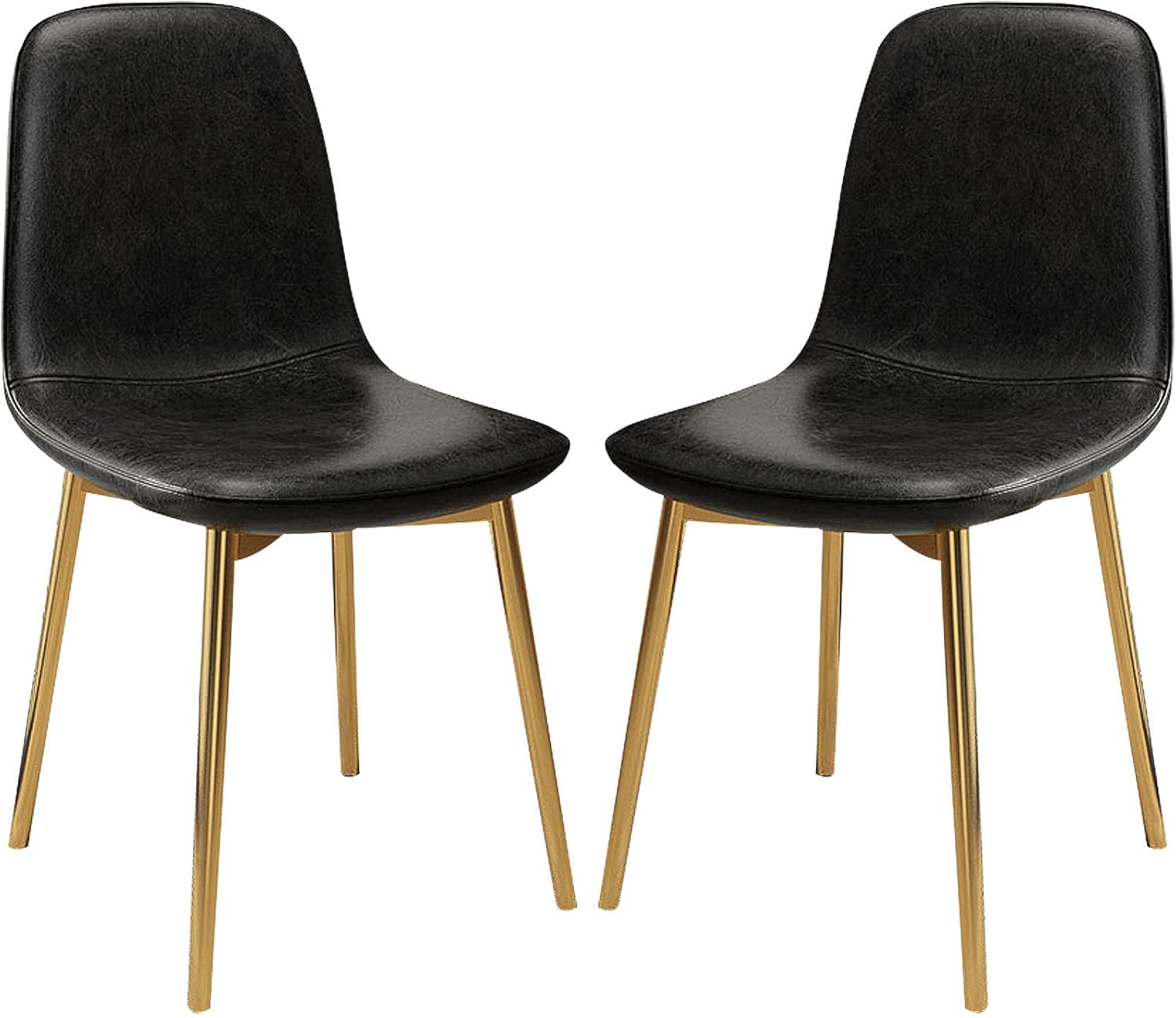 Dining Chairs Set of 2, Kitchen Corner Chairs with Metal