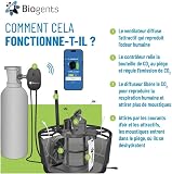 BIOGENTS Aero Trap Plus - Trappola per Zanzare Esterna con CO2 - senza Insetticide - Tasso di Cattura x5 - Protegge Fino a 700 m² - Compatibile con Tutte le Bottiglie di CO2 - App MyBiogents - 8