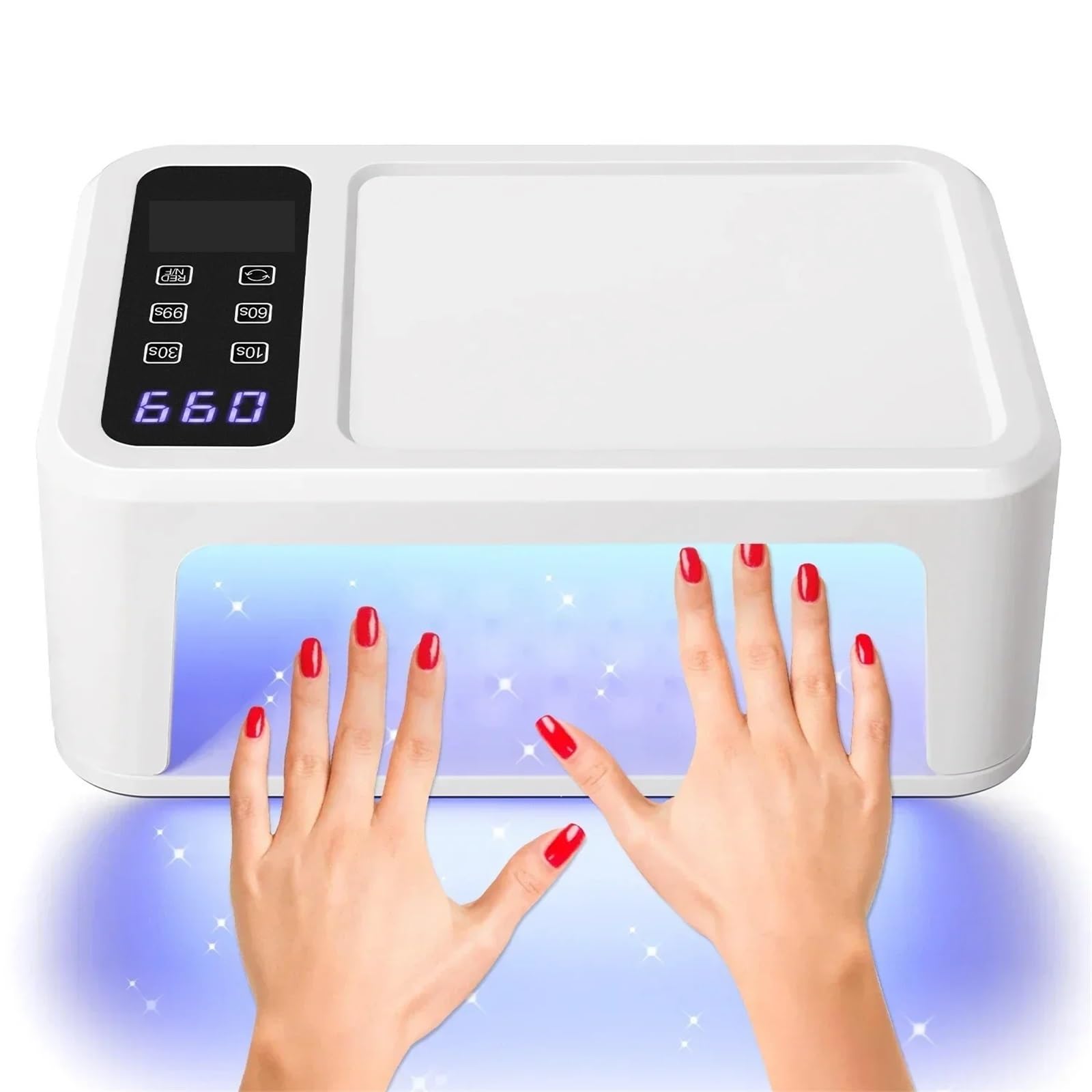 Suszarka do paznokci 140LEDS 480W Lampa UV LED utwardzania wszystkich żeli i lakierów manicure Sensing Praktyczny