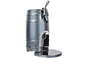 20L Mini Beer Keg Cooler with Dual Taps and Rapid Cooling System