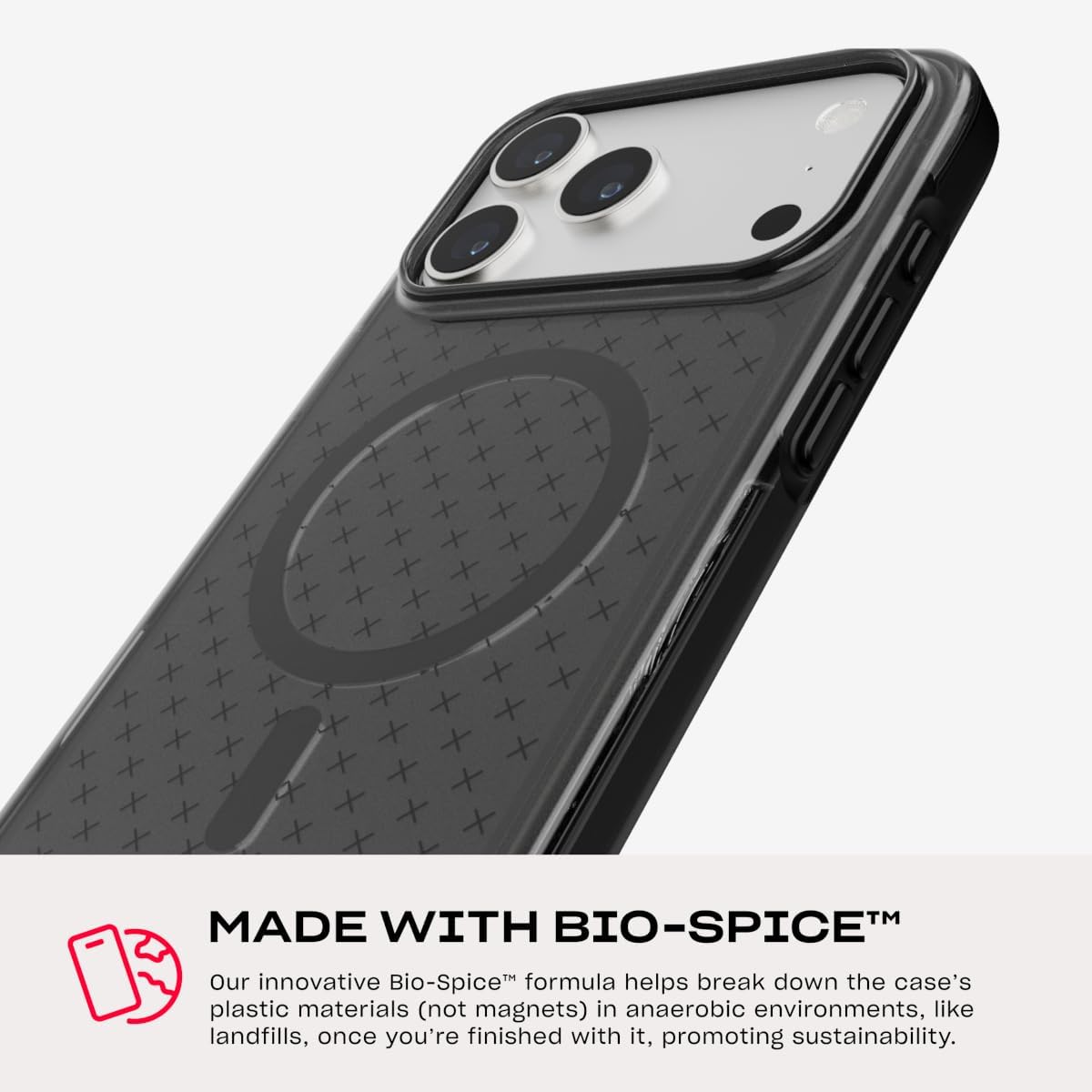 Tech21 EvoCheck Case for iPhone 17 Pro Max – Smokey/Black | Slim Protective Case | Impact Protection | MagSafe Compatible - Image 10