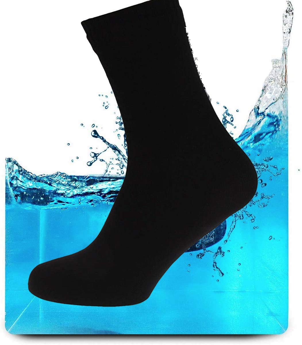 HYGRAD BUILT TO SURVIVE Waterproof Socks For Men & Women. For Outdoor Activities 100% Waterproof Breathable Windproof Golf Running Cycling Hiking Walking Best For Snow and Skiing ® (Small)