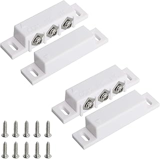 Aoje-Link 2Sets RC-31 Magnetic Reed Switch Normally Open Closed NC + NO Door Alarm Window Security, Magnetic Door Switch, Magnetic Contact Switch