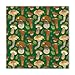 Lunarable Mushroom Dog Bandana, Forest Motif Green Shade, 16