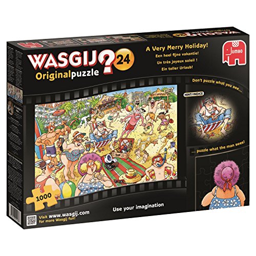 Jumbo Wasgij Original 24 A Very Merry Holiday Jigsaw Puzzle (1000 Piece)