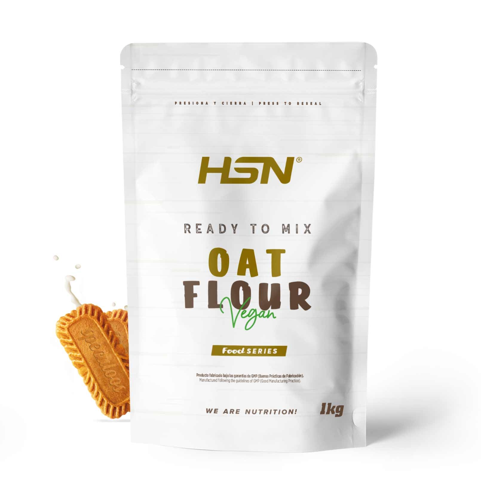 HSN Harina de Avena de Sabores Instantánea en Polvo | Speculoos1Kg = 20 Tomas por Envase | Sin Azúcares Añadidos | Ideal Tortitas de Avena, Batidos de Proteínas | No-​GMO, Vegano